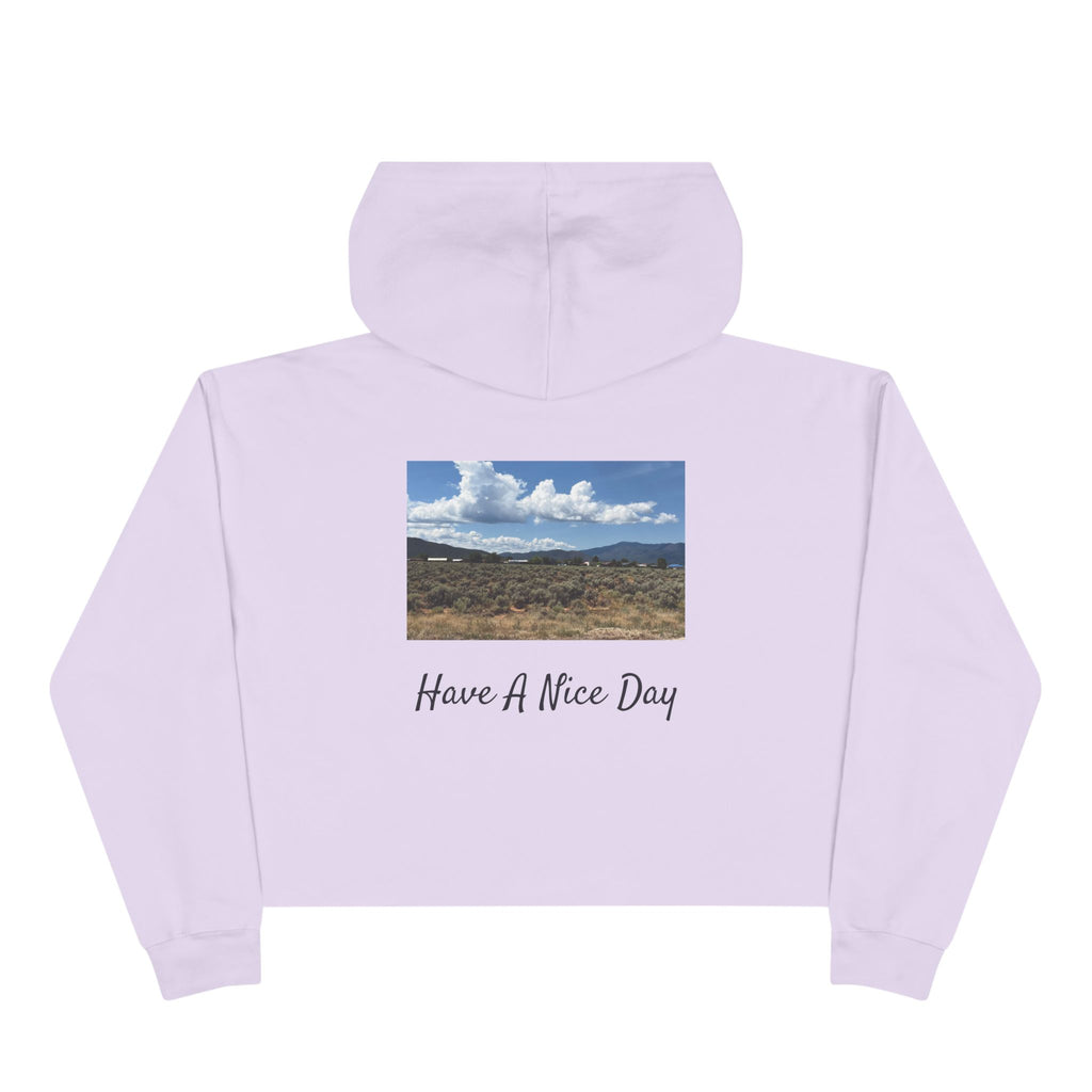 Have A Nice Day Crop Hoodie (Ladies)