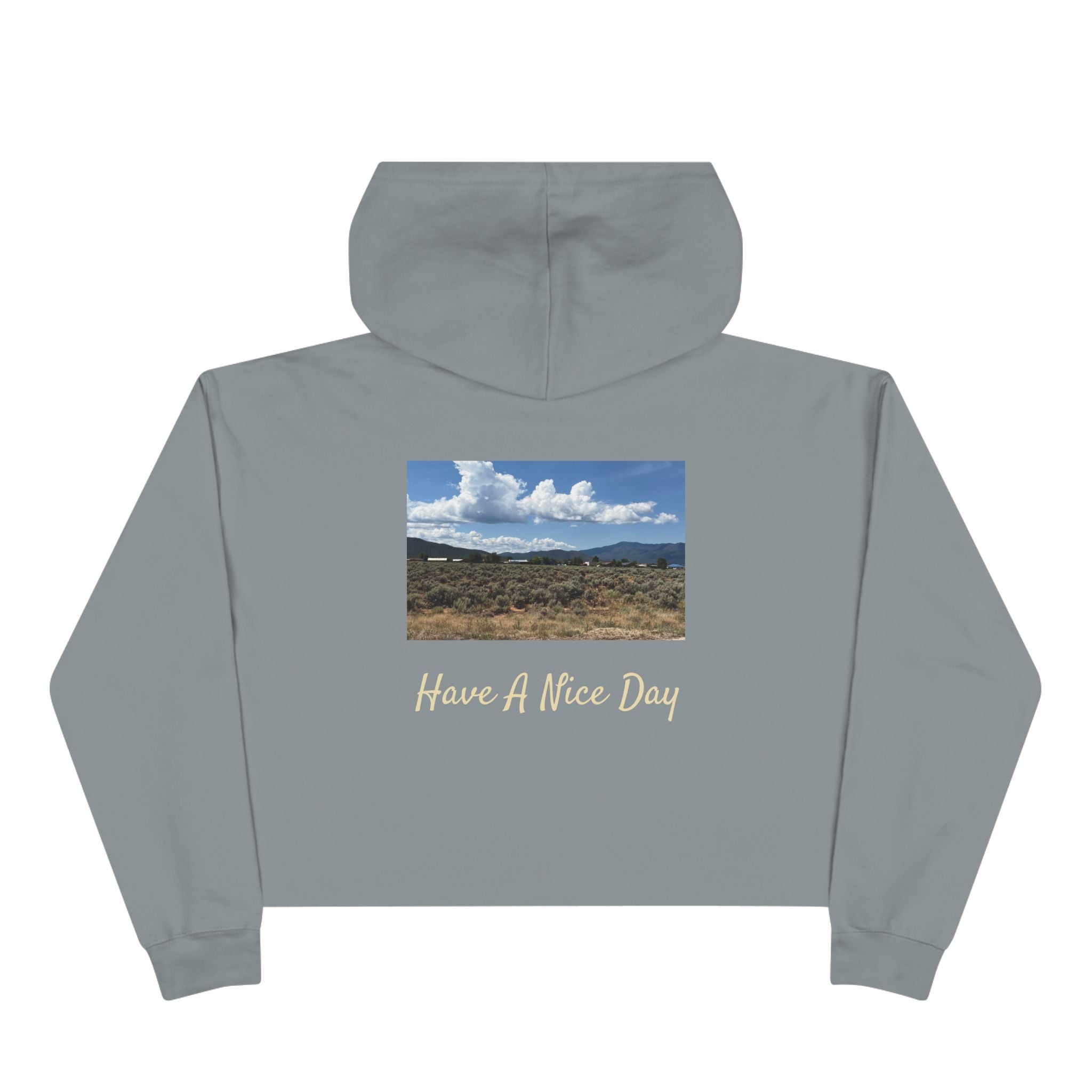Have A Nice Day Crop Hoodie (Ladies)
