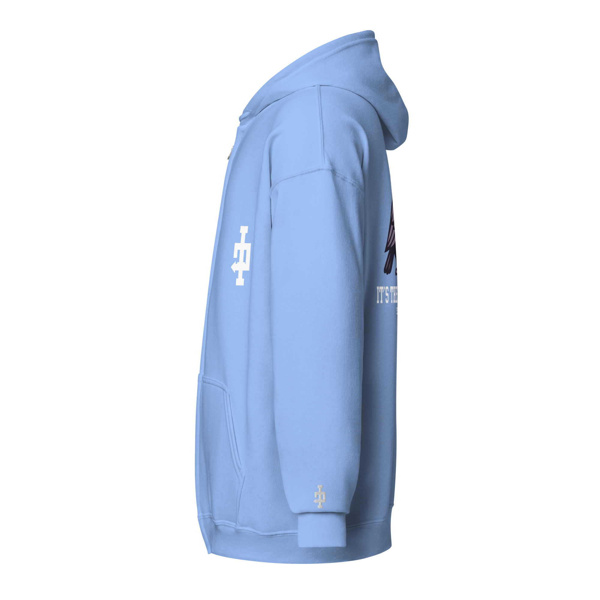 ITP T Byrd University Zip Up - Carolina Blue